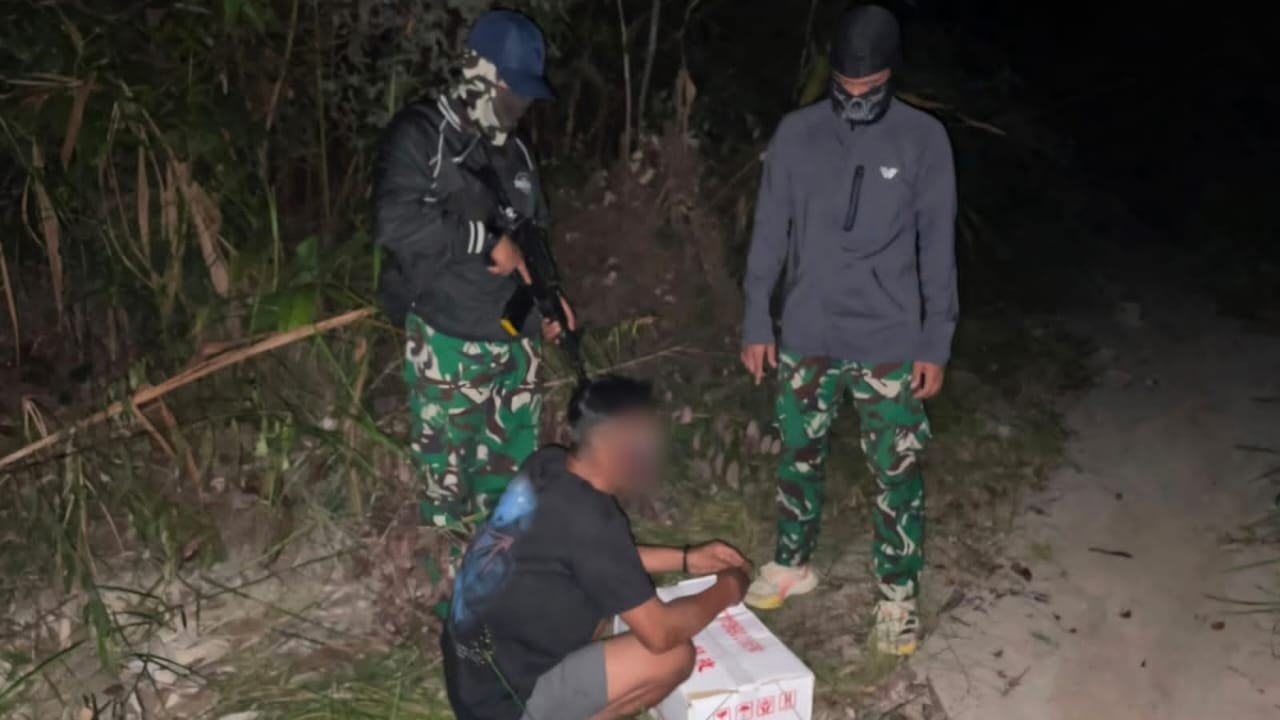 satgas yonarmed 13 nanggala gagalkan penyelundupan miras ilegal. - thewasesanews.com