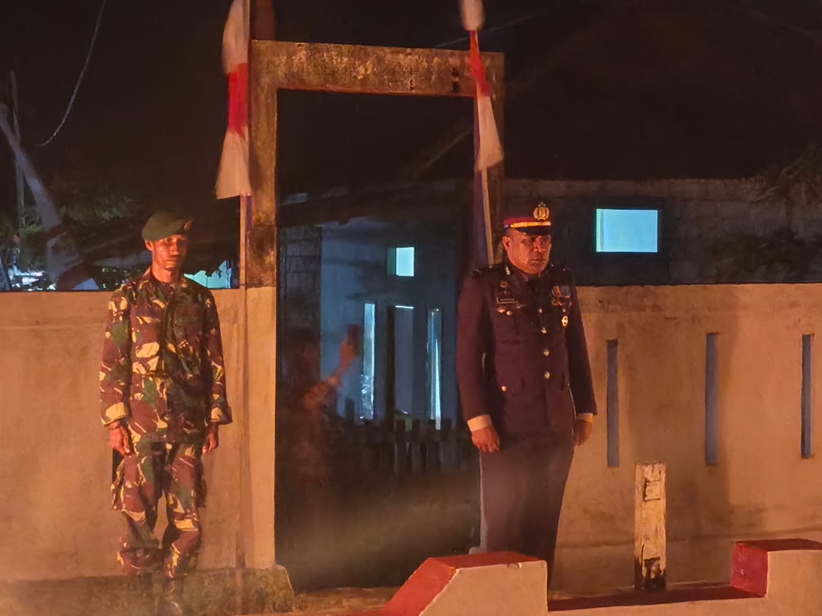 apel kehormatan dan renungan suci peringati hut ri di patani. - thewasesanews.com