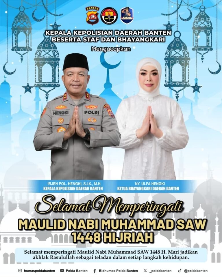 kapolda banten ajak teladani akhlak rasulullah. - thewasesanews.com