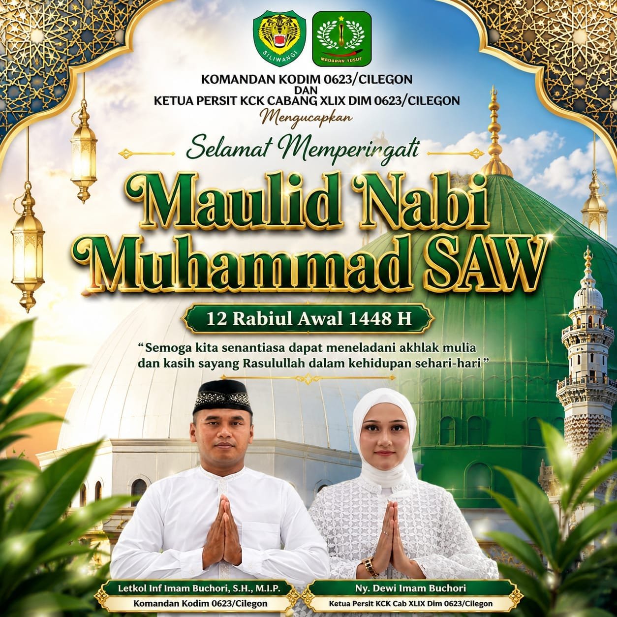 dandim cilegon ajak teladani akhlak rasulullah. - thewasesanews.com