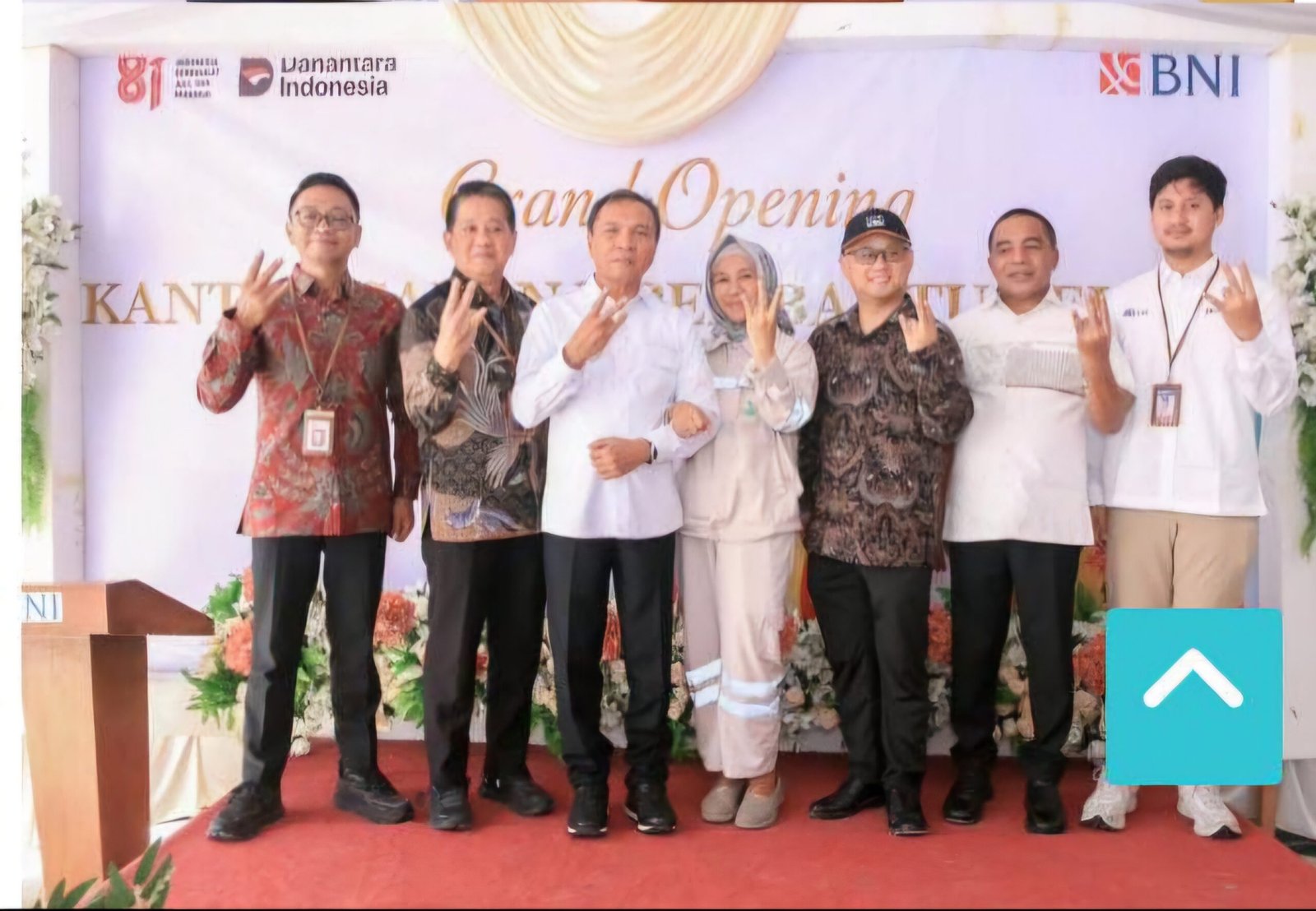 bupati ikram m sangadji resmikan bni cabang lelilef. - thewasesanews.com