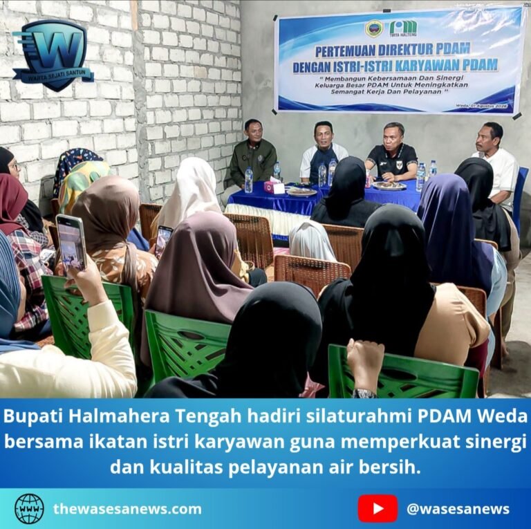 Bupati Halmahera Tengah Hadiri Silaturahmi PDAM. - thewasesanews.com