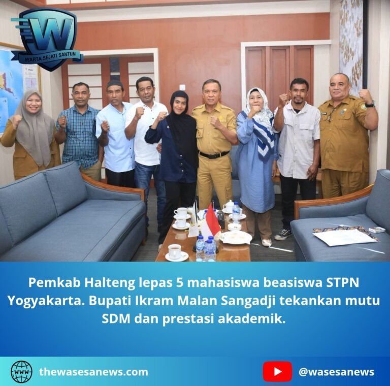 pemkab halteng lepas 5 mahasiswa beasiswa stpn. - thewasesanews.com