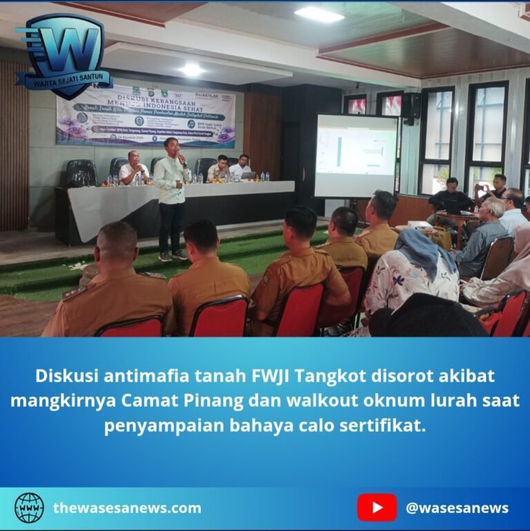 diskusi antimafia tanah fwji tangkot. - thewasesanews.com