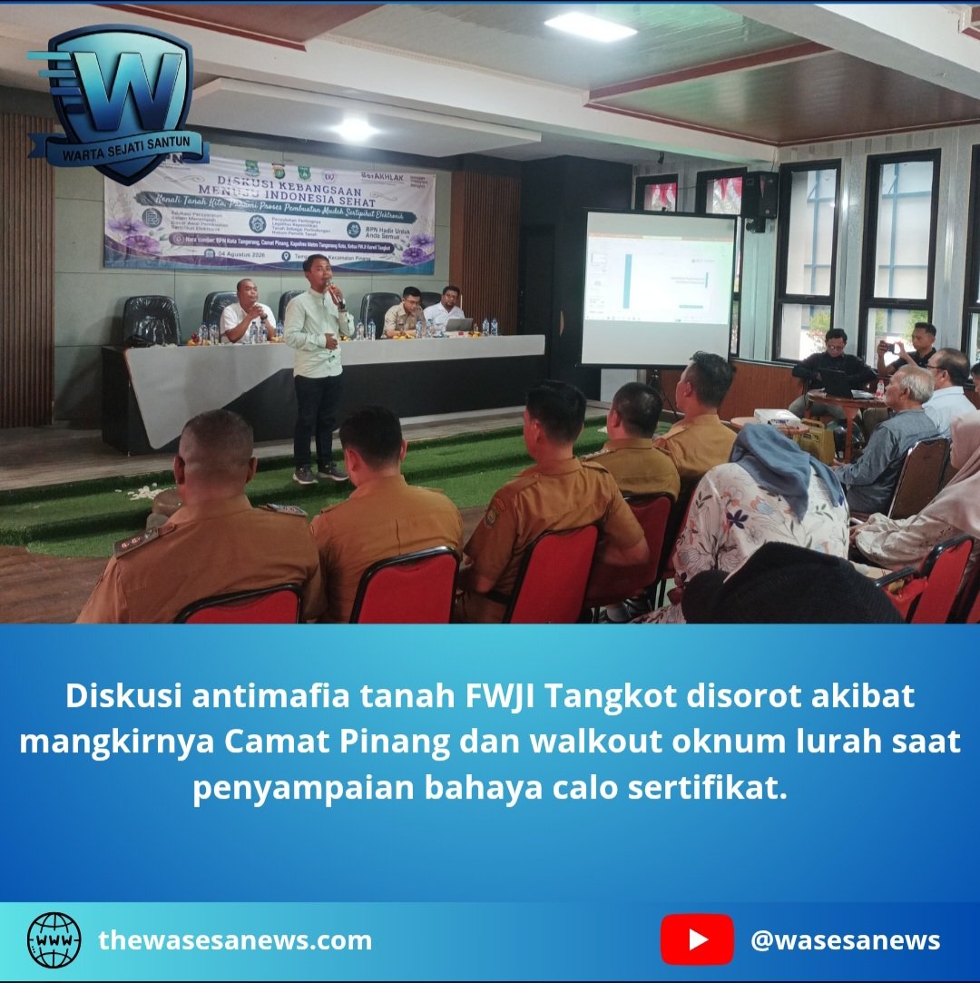 diskusi antimafia tanah fwji tangkot. - thewasesanews.com