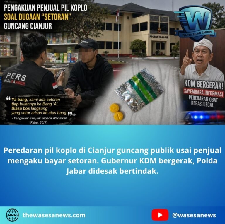 Peredaran Pil Koplo di Cianjur Diusut KDM dan Polda Jabar. - thewasesanews.com