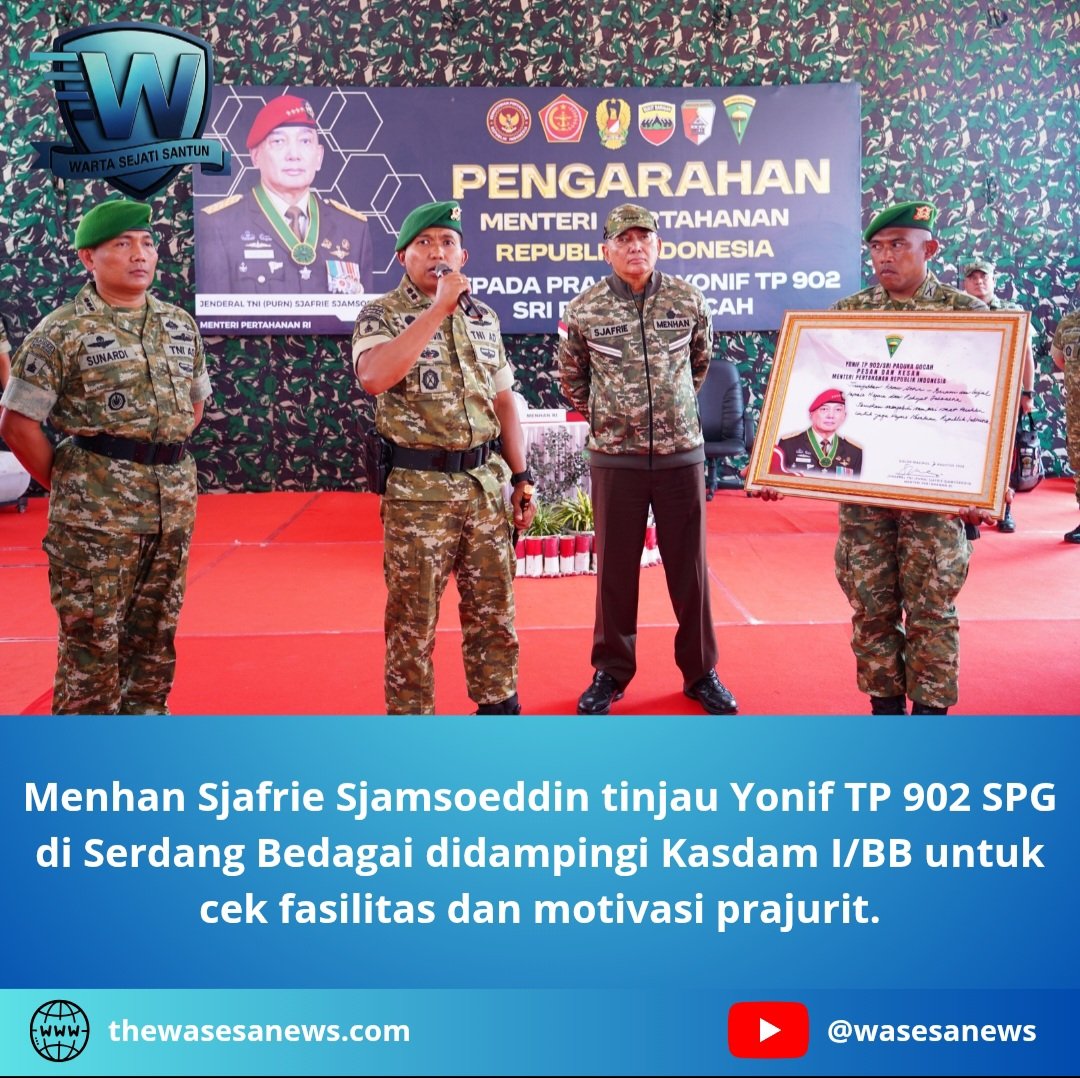 menhan sjafrie sjamsoeddin tinjau yonif tp 902 spg. - thewasesanews.com