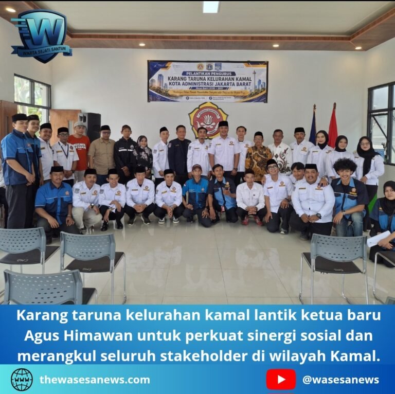karang taruna kelurahan kamal lantik ketua baru. - thewasesanews.com