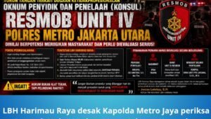 lbh harimau raya desak kapolda metro jaya periksa resmob. - thewasesanews.com