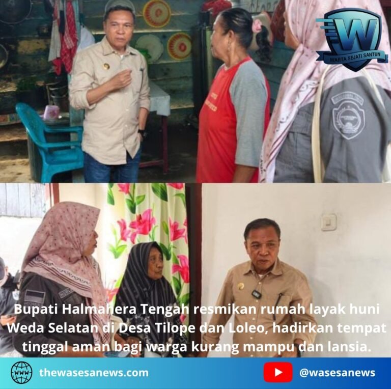 bupati halmahera tengah resmikan rumah layak huni weda selatan. - thewasesanews.com