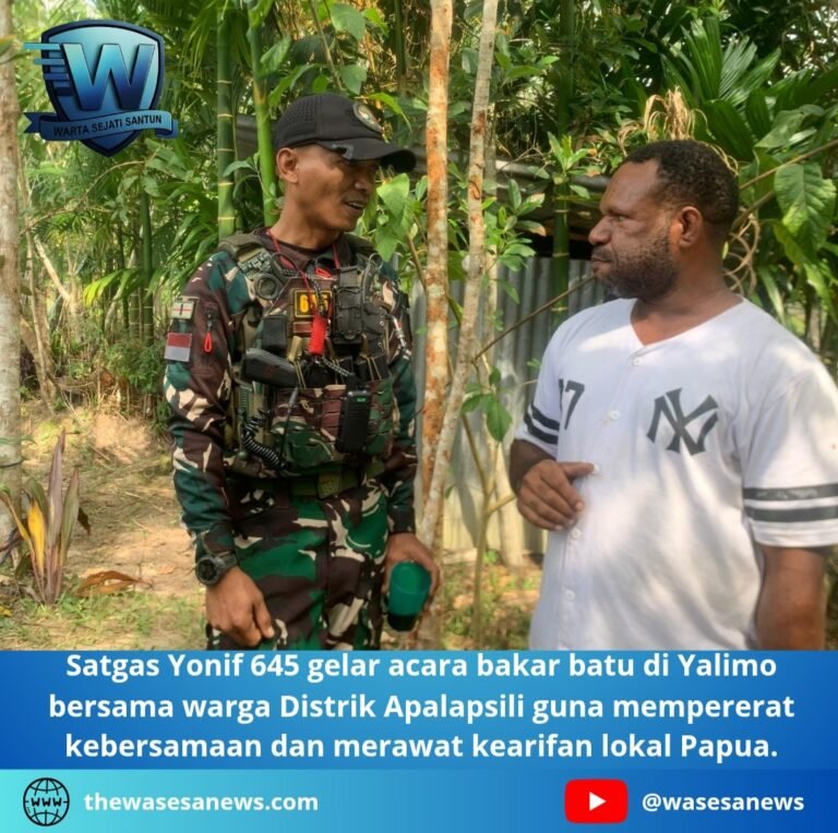 satgas yonif 645 gelar acara bakar batu di yalimo. - thewasesanews.com