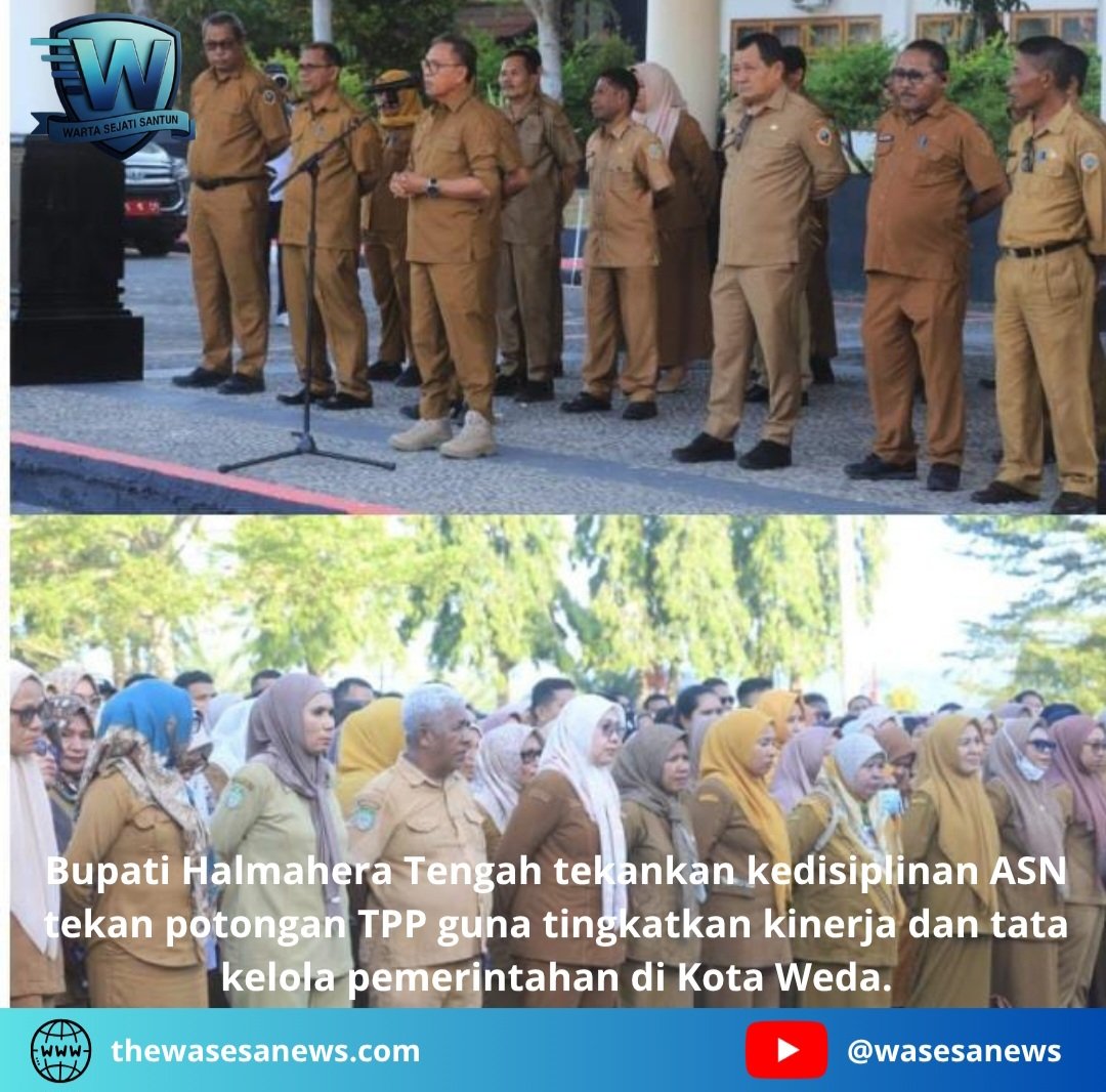 bupati halmahera tengah tekankan kedisiplinan asn tekan potongan tpp. - thewasesanews.com