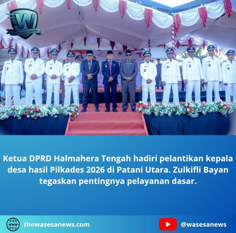 ketua dprd halmahera tengah hadiri pelantikan kepala desa. - thewasesanews.com