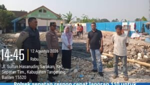 polsek sepatan respon cepat laporan 110. - thewasesanews.com