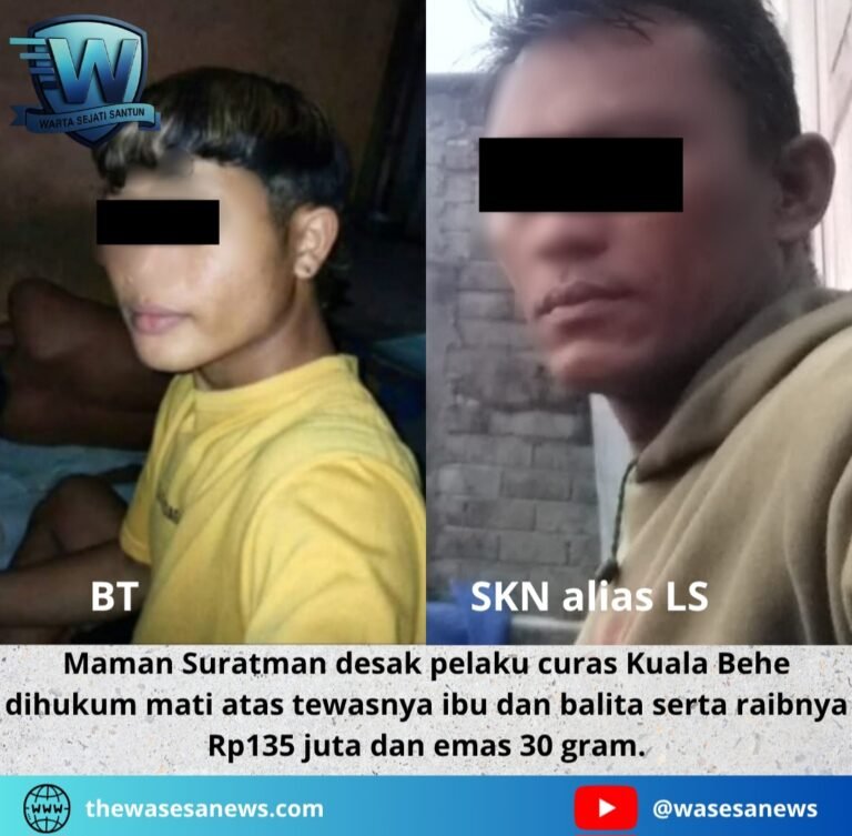 maman suratman desak pelaku curas kuala behe dihukum mati. - thewasesanews.com