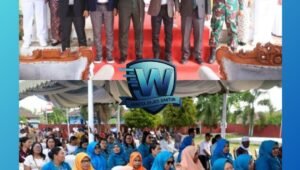 bupati halmahera tengah lantik kepala desa di ruang terbuka. - thewasesanews.com