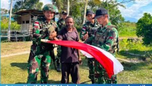 satgas yonif 645 gty kobarkan semangat merah putih. - thewasesanews.com