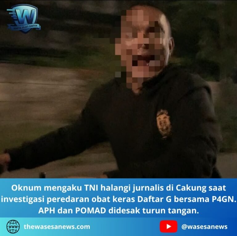 oknum mengaku tni halangi jurnalis di cakung. - thewasesanews.com