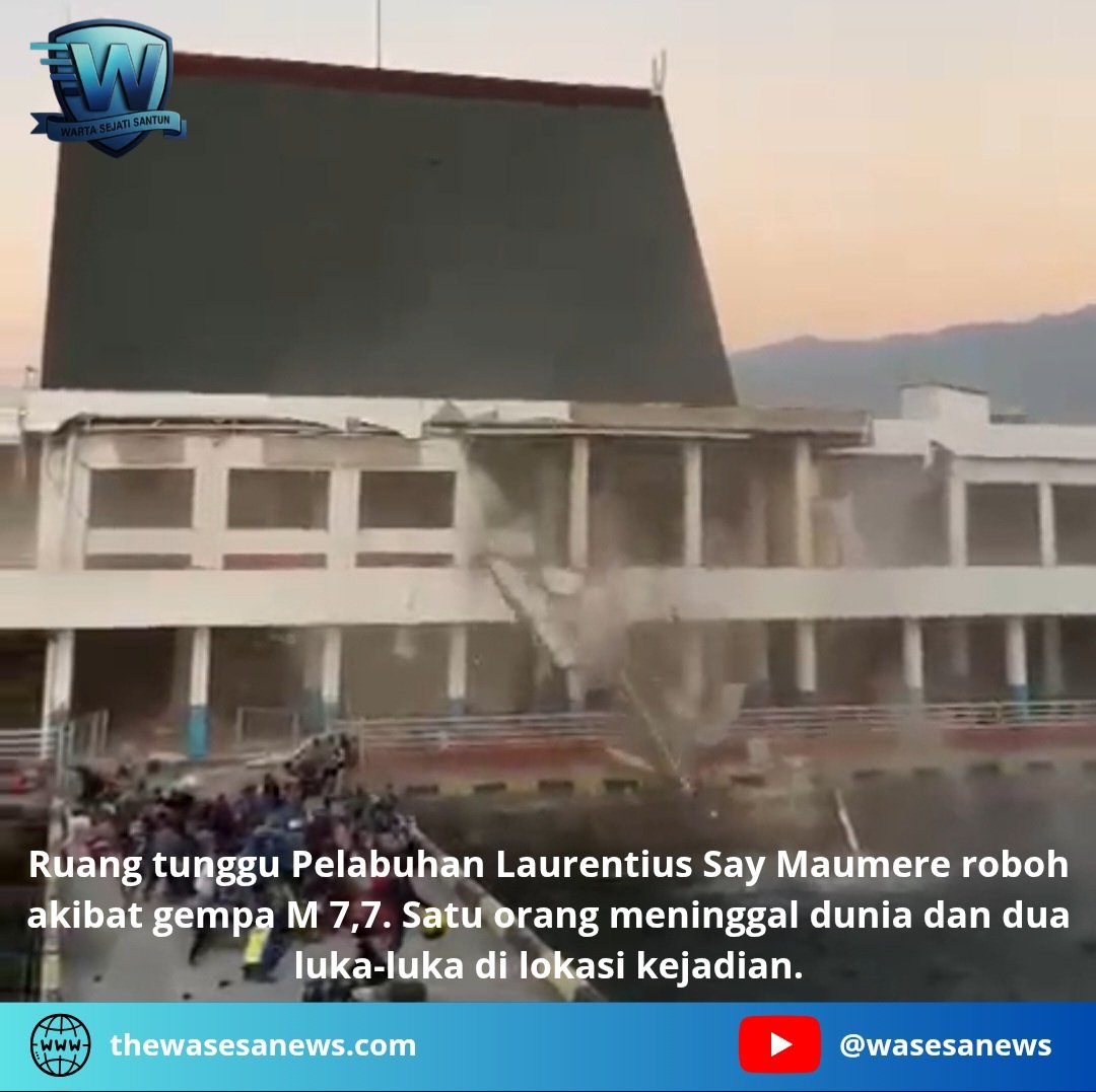 ruang tunggu pelabuhan laurentius say maumere. - thewasesanews.com