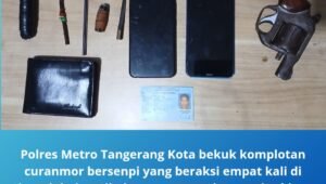 polres metro tangerang kota bekuk komplotan curanmor bersenpi. - thewasesanews.com
