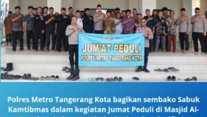 polres metro tangerang kota bagikan sembako sabuk kamtibmas. - thewasesanews.com