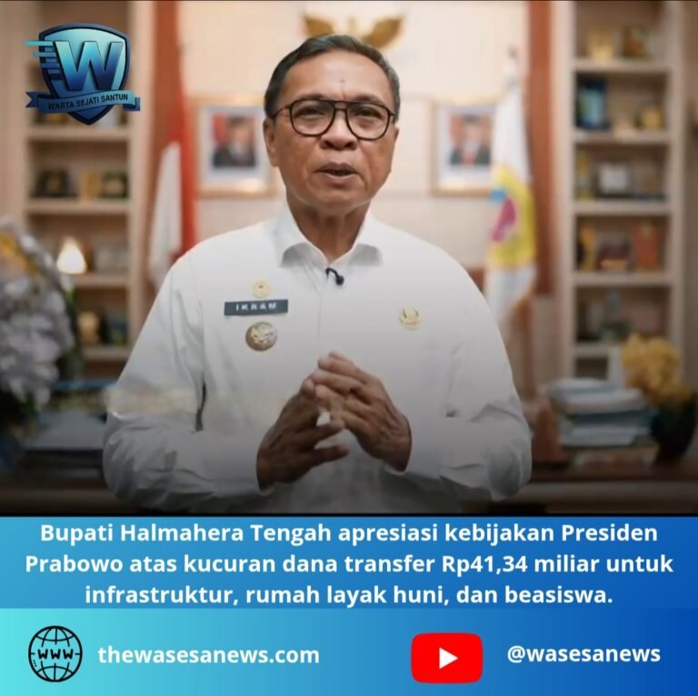 bupati halmahera tengah apresiasi kebijakan presiden prabowo. - thewasesanews.com