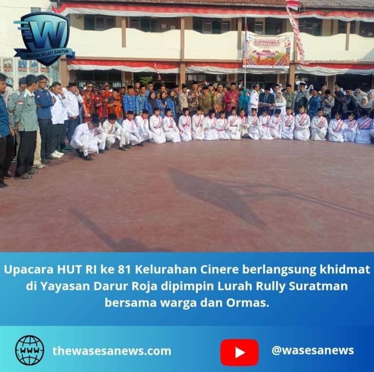 upacara hut ri ke 81 kelurahan cinere. - thewasesanews.com