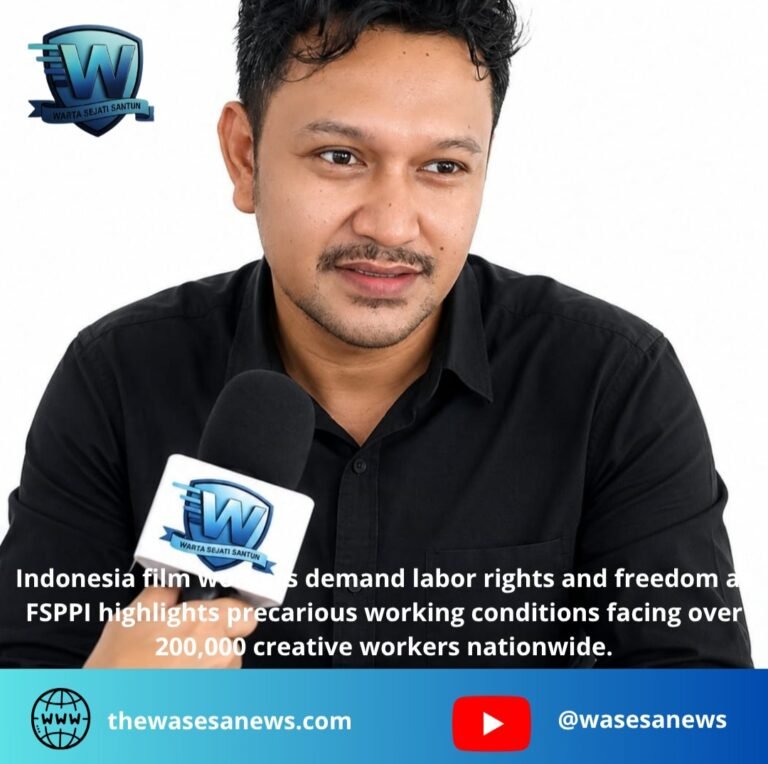 indonesia film workers demand labor rights and freedom. - thewasesanews.com