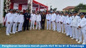 pengibaran bendera merah putih hut ri ke 81 di teluknaga. - thewasesanews.com