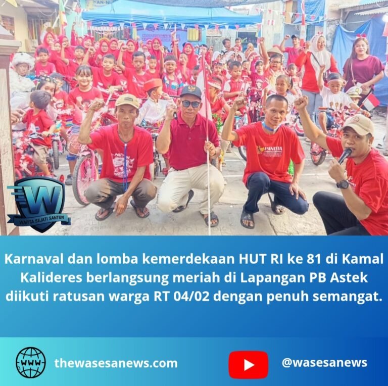 karnaval dan lomba kemerdekaan hut ri ke 81 di kamal kalideres. - thewasesanews.com