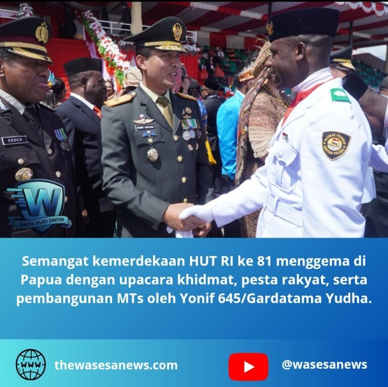 semangat kemerdekaan hut ri ke 81 menggema di papua. - thewasesanews.com