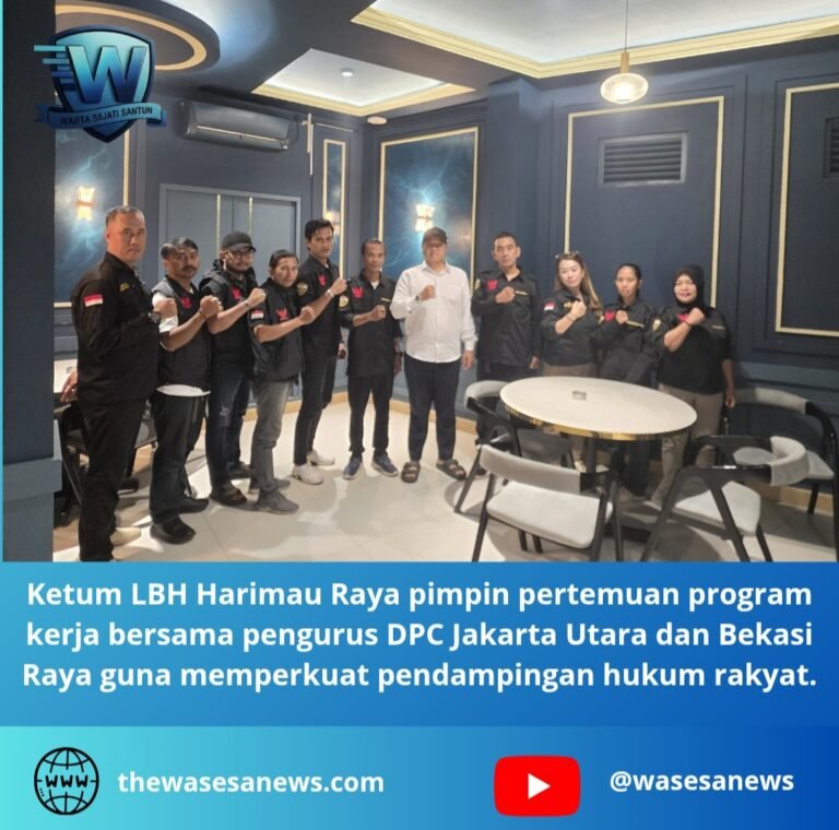 ketum lbh harimau raya pimpin pertemuan program kerja. - thewasesanews.com