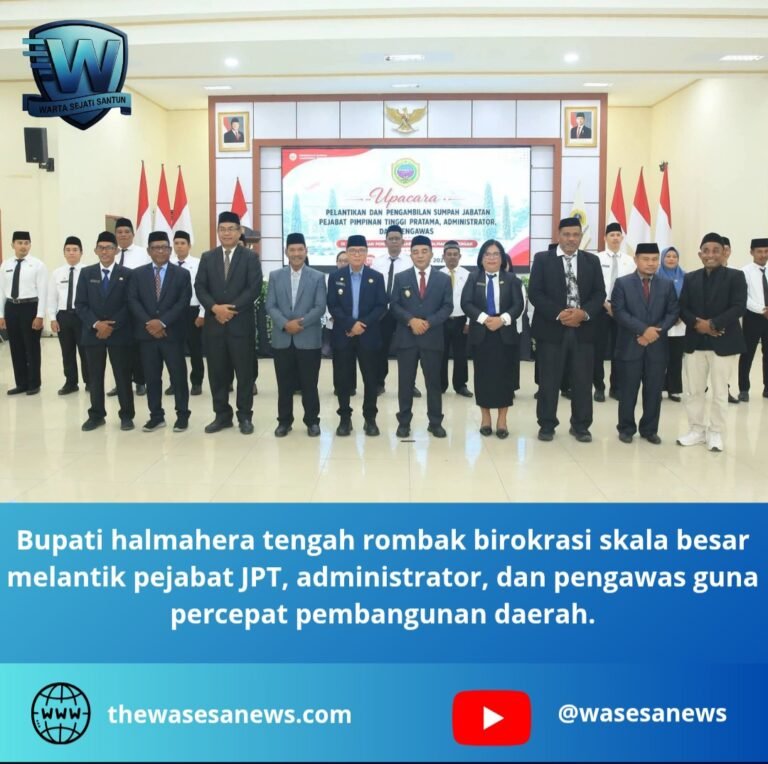 bupati halmahera tengah rombak birokrasi. - thewasesanews.com