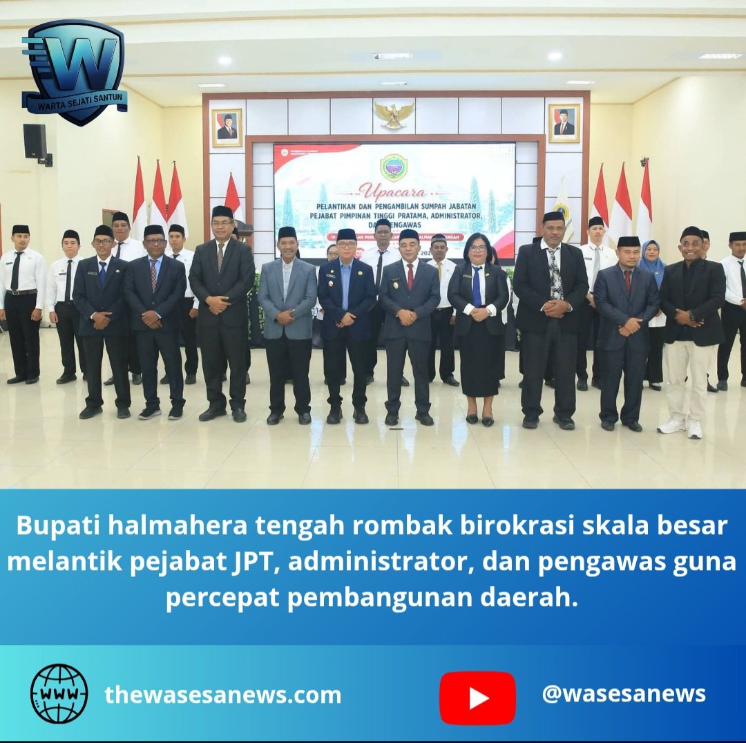 bupati halmahera tengah rombak birokrasi. - thewasesanews.com