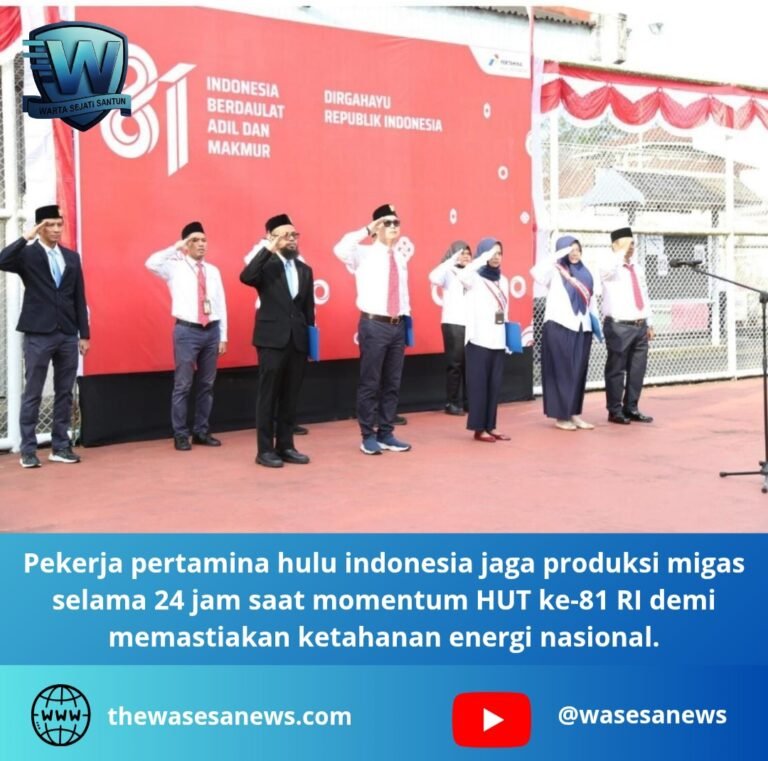 pekerja pertamina hulu indonesia jaga produksi migas. - thewasesanews.com