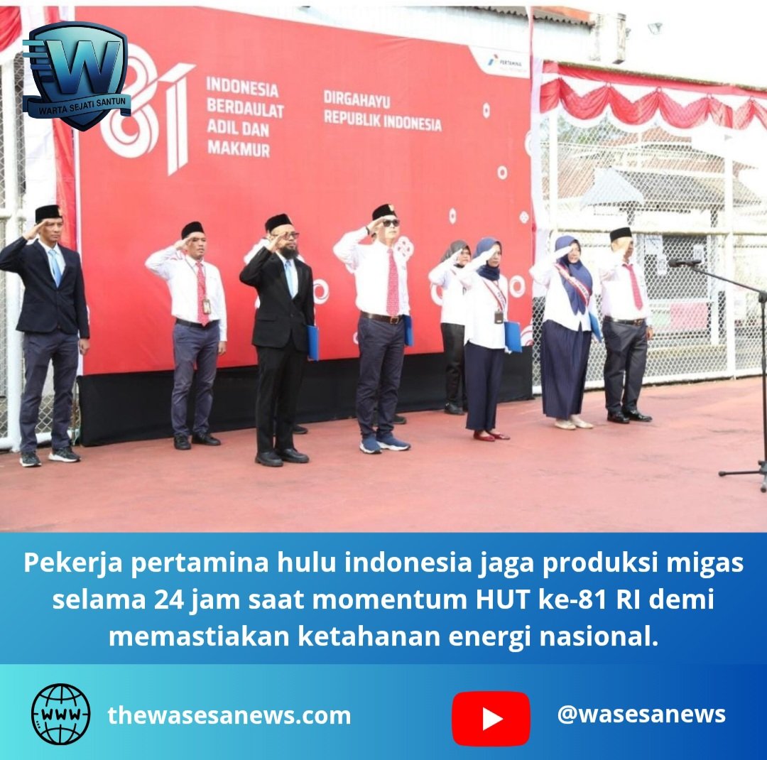 pekerja pertamina hulu indonesia jaga produksi migas. - thewasesanews.com