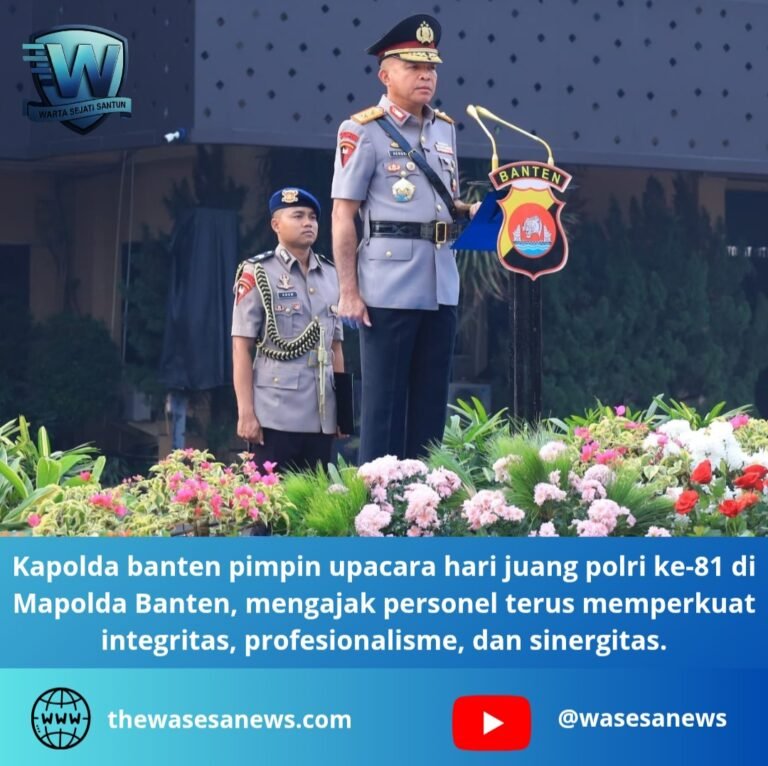 kapolda banten pimpin upacara hari juang polri. - thewasesanews.com