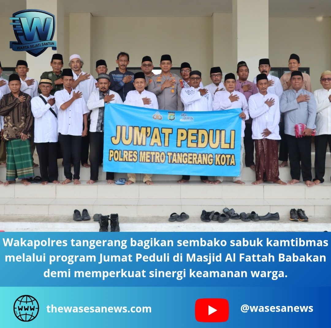 wakapolres tangerang bagikan sembako sabuk kamtibmas. - thewasesanews.com