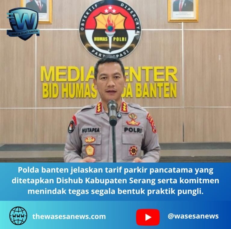 polda banten jelaskan tarif parkir pancatama. - thewasesanews.com