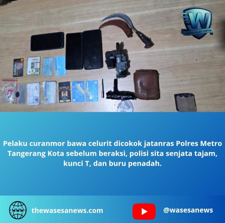 pelaku curanmor bawa celurit dicokok jatanras. - thewasesanews.com