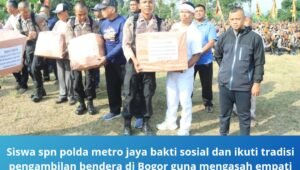 siswa spn polda metro jaya bakti sosial. - thewasesanews.com