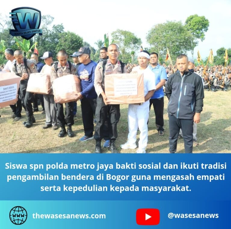 siswa spn polda metro jaya bakti sosial. - thewasesanews.com
