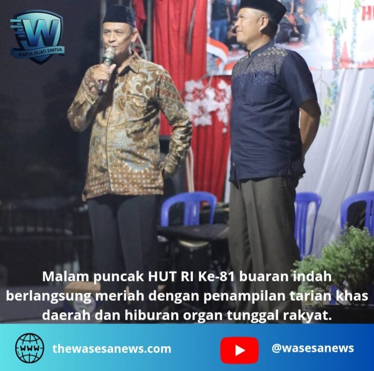 malam puncak hut ri buaran indah. - thewasesanews.com