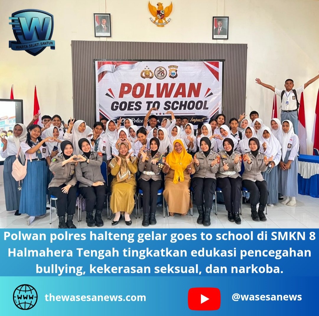 polwan polres halteng gelar goes to school. - thewasesanews.com