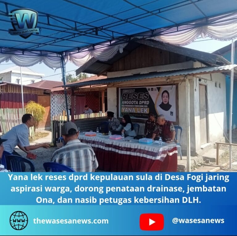 yana lek reses dprd kepulauan sula. - thewasesanews.com