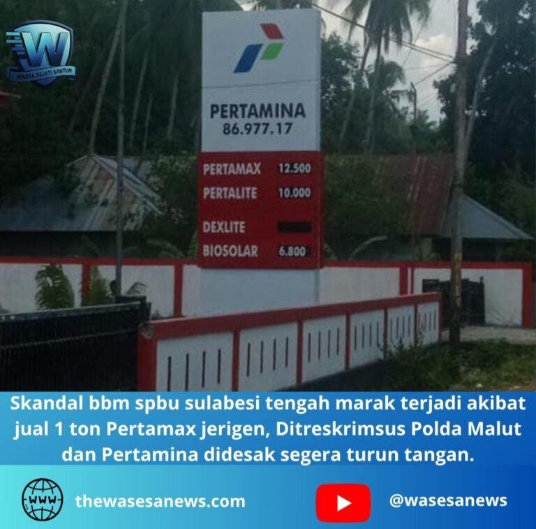 skandal bbm spbu sulabesi tengah. - thewasesanews.com