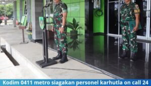 kodim 0411 metro siagakan personel karhutla. - thewasesanews.com