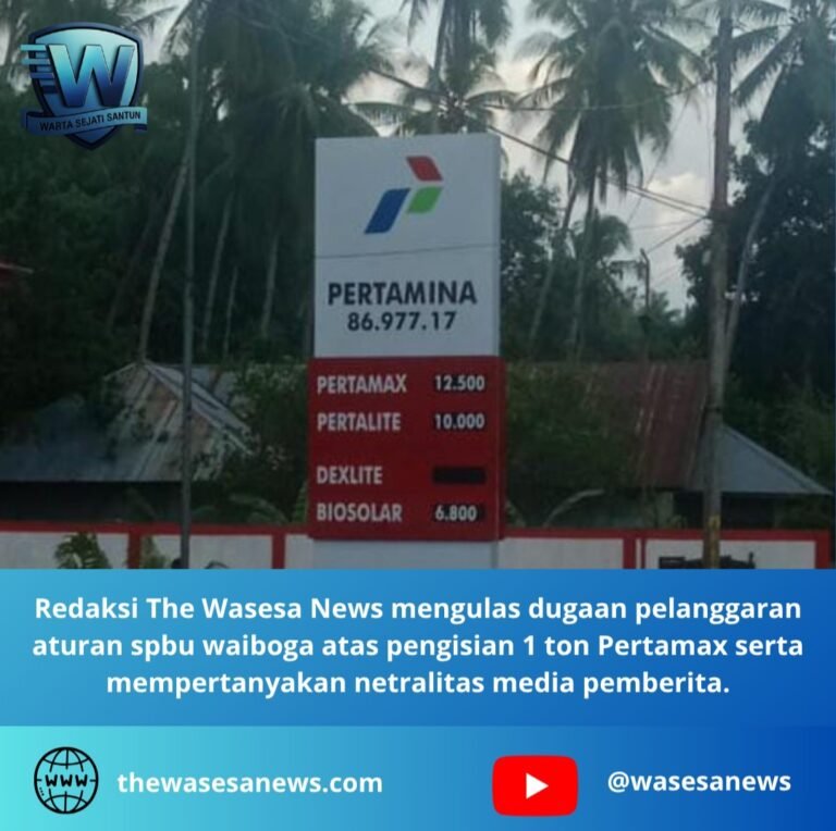 pelanggaran aturan spbu waiboga. - thewasesanews.com