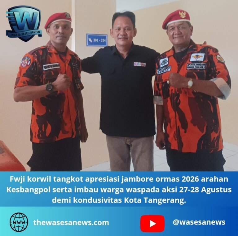 fwji korwil tangkot apresiasi jambore ormas. - thewasesanews.com