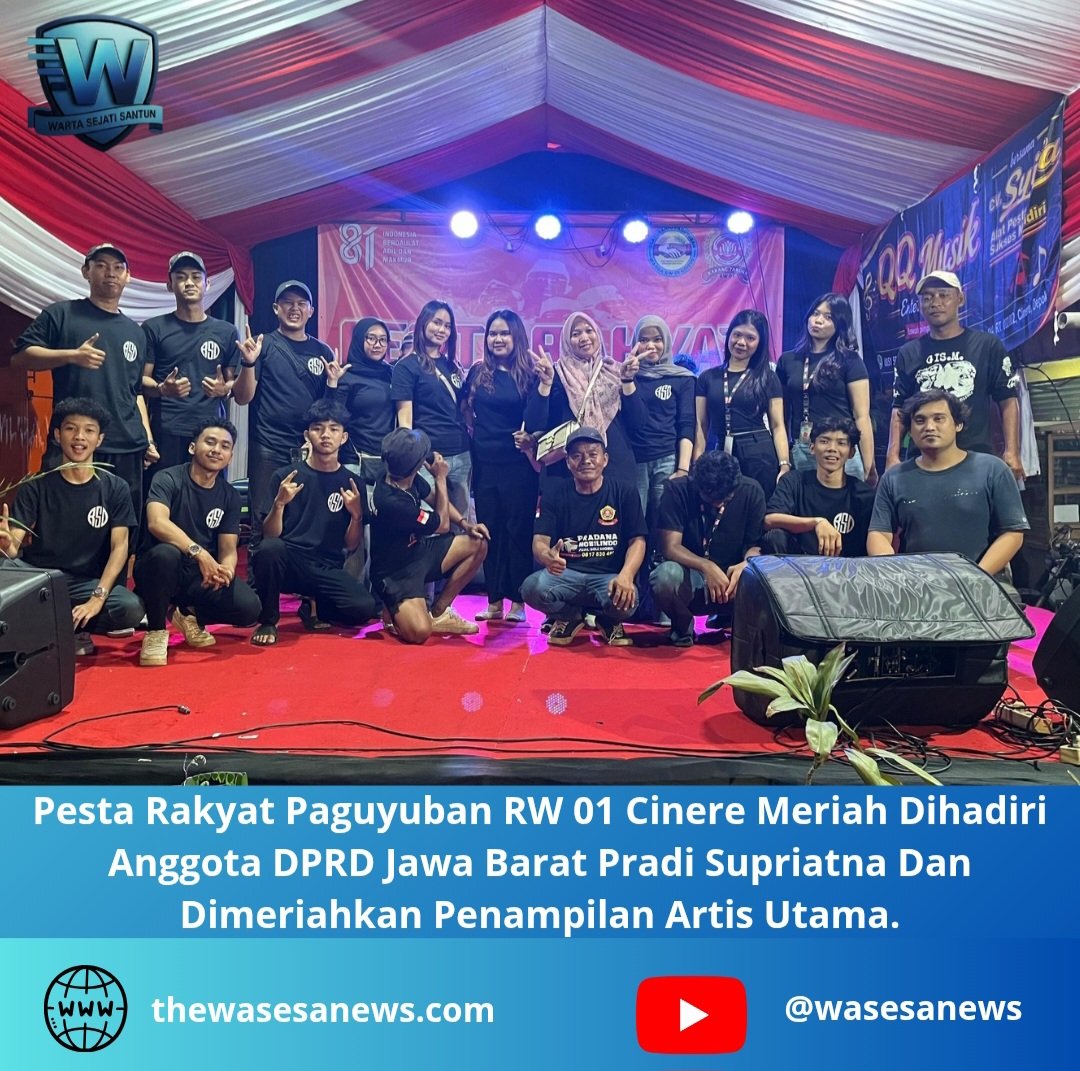 pesta rakyat paguyuban rw 01 cinere meriah. - thewasesanews.com